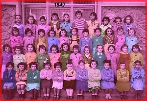 ECOLE BERTHELOT FILLES 1949 CE1 N01 MME GUENOUN